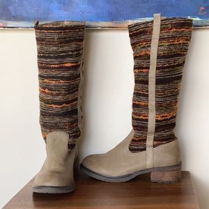 SOLD Sbicca tall boots multi colored EUC el Dorado